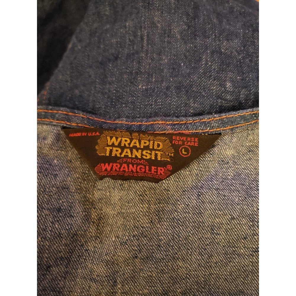 70s/80s Wrangler Wrapid Transit Denim Vest - image 5